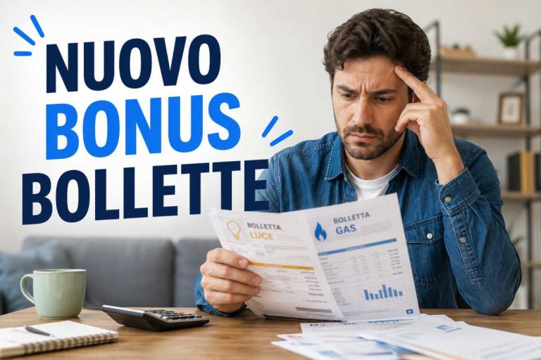 uomo consulta bollette