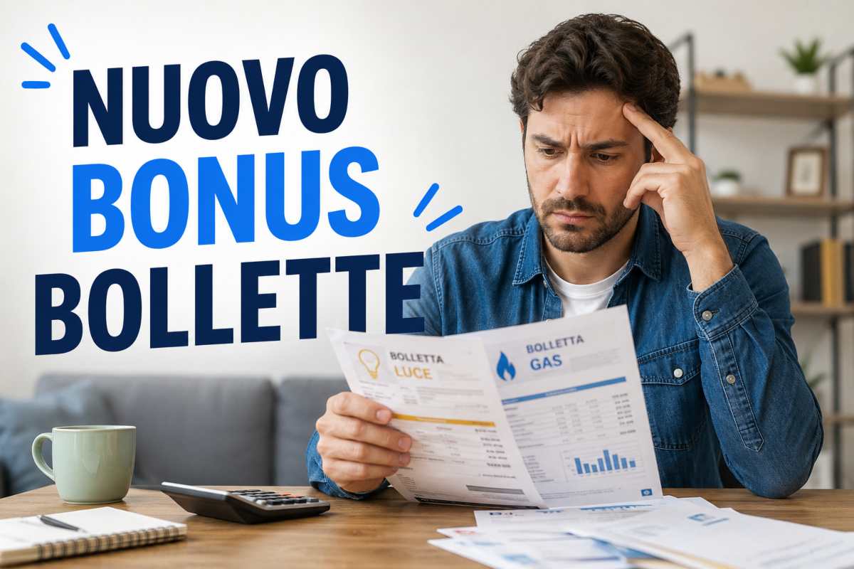 uomo consulta bollette